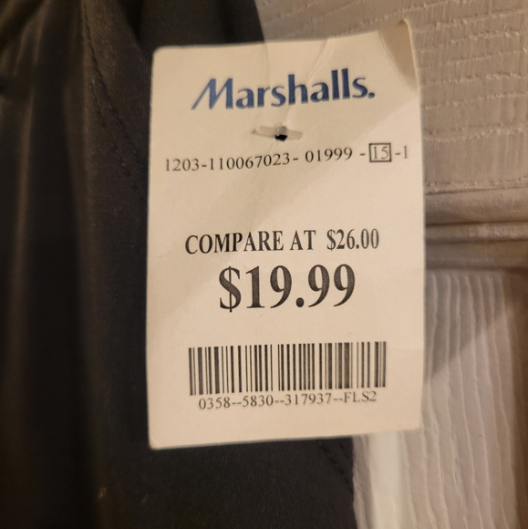 Black stretch waiste dress pant/slack NWT size XL Nicole Miller NY - Picture 4 of 10